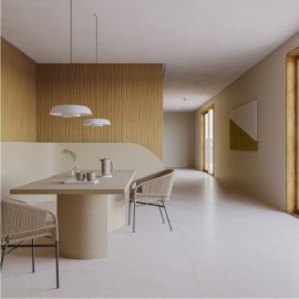 Nantes Cream Satin 90X90 Retificado cx 2,40