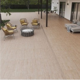 Travertino Navona Satin 90x90 Retificado cx 2,40